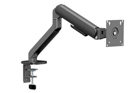 Kloubový držák LCD, 4 klouby, 10kg - nastavitelný, montáž na stůl, šedočerný