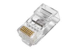 Konektor RJ45 kat. 6 nestíněný, na lanko / drát, 10ks