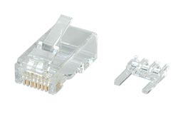 Konektor RJ45 kat. 6 nestíněný, skládaný, na lanko / drát, 10ks