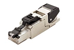 Konektor RJ45 kat. 6a, stíněný, montáž bez nástrojů, T568B (100023038)