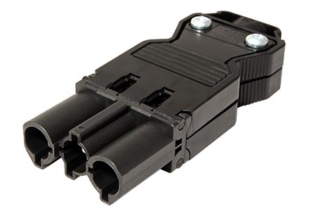 Konektor síťový 230V/16A, samec, na kabel (GST18) (375.504)