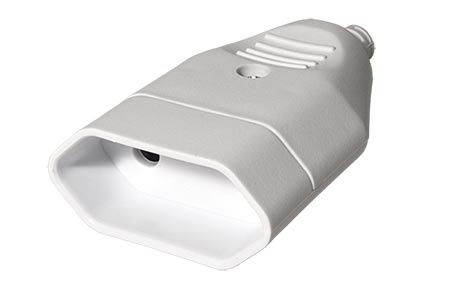 Konektor síťový 250V/2,5A, samice, CEE 7/16, na kabel, bílý (900.005)