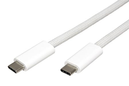 USB4 40Gbps kabel USB C(M) - USB C(M), PD 240W, 1m, bílý