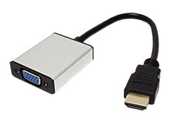 Konvertor HDMI A(M) -> VGA(F) + audio (stereo)