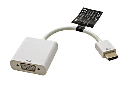 Konvertor HDMI A(M) -> VGA(F) + audio