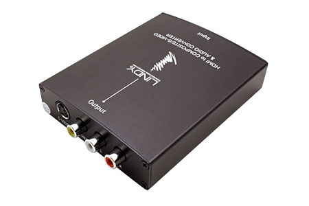 Konvertor HDMI -> CVBS / S-Video a stereo audio
