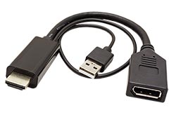 Konvertor HDMI -> DisplayPort, 4K@60Hz , HDMI(M) - DP(F)
