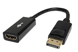Konvertor kabelový DP(M) -> HDMI(F),  8K@60Hz, 10cm,