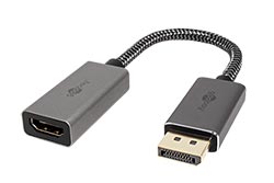 Konvertor kabelový DP(M) -> HDMI(F),  8K@60Hz, 10cm