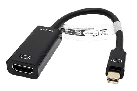 Konvertor miniDP(M) -> HDMI(F), 4K@30Hz
