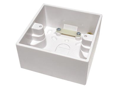 Krabice na omítku (hloubka 44mm), bílá