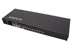KVM přepínač (IP konzole / USB+PS/2 Klávesnice a Myš, VGA) 8:1, KVM moduly přes TP (KH1508Ai)