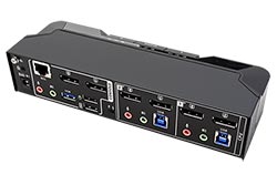 KVM přepínač (USB, 2x DP, Audio) 2:1, USB + USB 3.0 hub, 8K@60Hz (CS1942DPA)
