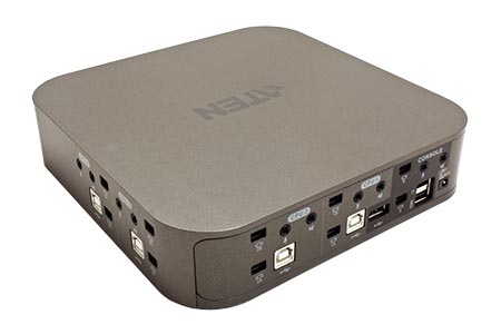 KVM přepínač (USB Klávesnice a Myš, 2x miniDP, Audio) 4:1, 2x miniDP, USB, +2x USB (CS1944)