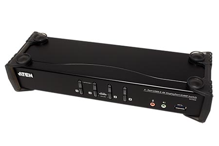 KVM přepínač (USB Klávesnice a Myš, DP, Audio) 4:1, USB 3.0, 4K (CS1924)
