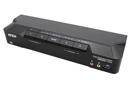 KVM přepínač (USB Klávesnice a Myš, DP, Audio) 4:1, USB 3.0, 8K (CS1924A)