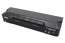 KVM přepínač (USB Klávesnice a Myš, DP, Audio) 4:1, USB 3.0, 8K (CS1924A)