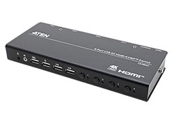 KVM přepínač (USB klávesnice a myš, HDMI) 4:1 USB + USB hub (CS784H)