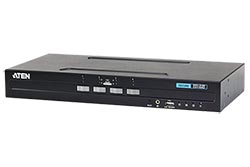 KVM přepínač (USB + PS/2, DVI-I, Audio) 4:1, DVI-I, USB (CAC), zabezpečený PSS PP v3.0 (CS1184D)