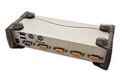 KVM přepínač (USB+PS/2 Klávesnice a Myš, VGA) 4:1, USB+PS/2 (CS84U)