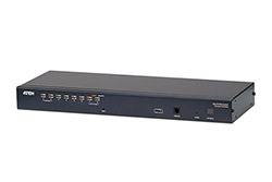 KVM přepínač (USB+PS/2 Klávesnice a Myš, VGA) 8:1, KVM moduly přes TP (KH1508A)