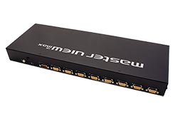 KVM přepínač (USB + PS/2 Klávesnice a Myš, VGA) 8:1, USB + PS/2 (CS1308)