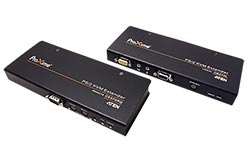 KVM prodlužovací adaptér (PS/2, VGA, audio, RS232), přes TP, 200m (CE370)
