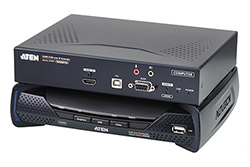 KVM prodlužovací adaptér (USB, HDMI), přes IP, 4K (KE8950)
