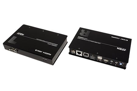 KVM prodlužovací adaptér USB, HDMI, RS232), 4K, HDBaseT 2.0 (CE820)