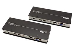 KVM prodlužovací adaptér (USB, VGA, audio, RS232), přes TP, 200m (CE750A)