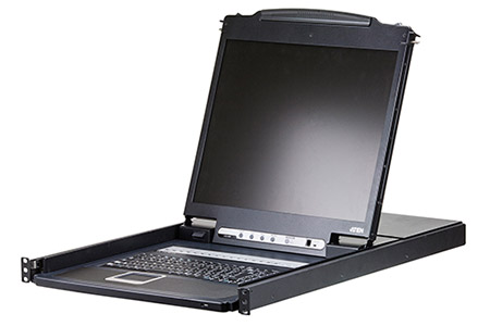LCD 19" KVM přepínač (USB + PS/2, VGA) 16:1, single rail, USB + PS/2, US (CL1316N)