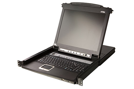 LCD 19" KVM přepínač (USB + PS/2, VGA) 16:1, USB + PS/2, single rail, US (CL5716N)
