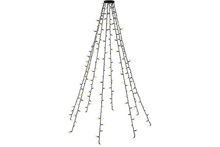 LED světelný řetěz na vánoční stromek, 200 LED, 8x 1,5m