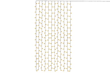 LED světelný závěs, 300 LED, 12 x 2,5m, dálkové ovládání, napájení USB / baterie