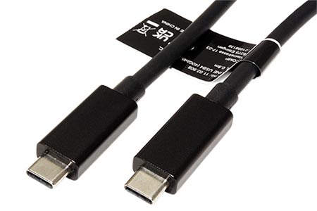 USB4 40Gbps kabel USB C(M) - USB C(M), PD 100W, 0,5m, černý