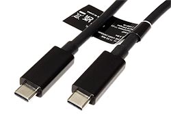 USB4 40Gbps kabel USB C(M) - USB C(M), PD 100W, 0,5m, černý
