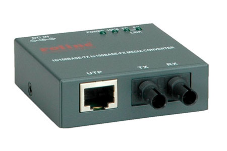 Média konvertor 100Mb, RJ45 - ST (100BaseFX)