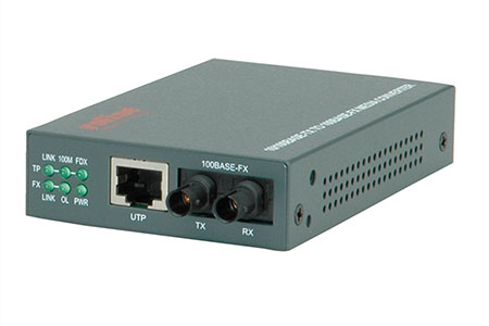 Média konvertor 100Mb, RJ45 - ST (100BaseFX)