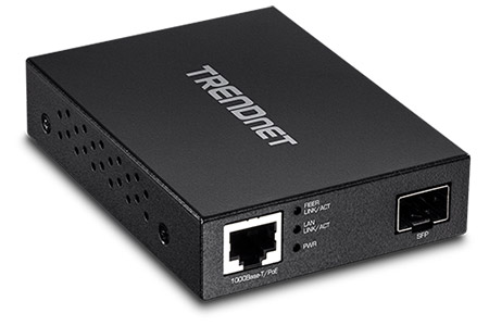 Média konvertor, RJ45 - SFP, PoE napájení (TFC-PGSFP)