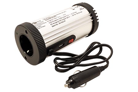 Měnič napětí 12VDC -> 230VAC, 150W, s USB 5V/2,1A
