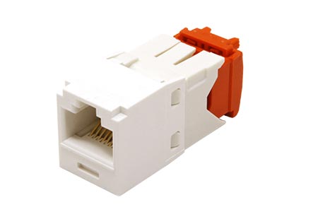 Modul RJ45, Mini-Com TG, kat. 5e, UTP, arkticky bílý