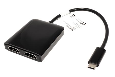 Multiport adaptér USB C(M) -> 2x HDMI, 4K@30Hz
