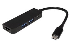 Multiport adaptér USB C(M) - HDMI 4K@30Hz, 2x USB3.0, 1 x USB C (PD)