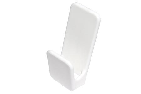 Nalepovací háček na suchý zip, odnímatelný, 450g, 2ks, bílý