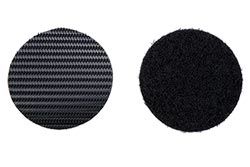 Nalepovací příchytky kulaté 45mm, suchý zip, velmi pevné, 6ks, černé