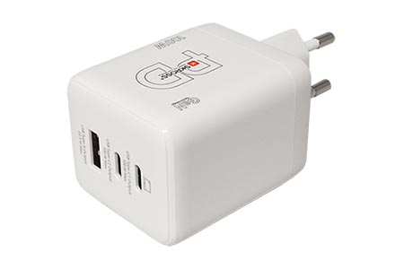 Napájecí adaptér síťový (230V) - 2x USB C + USB A, GaN, 100W, + USB C kabel