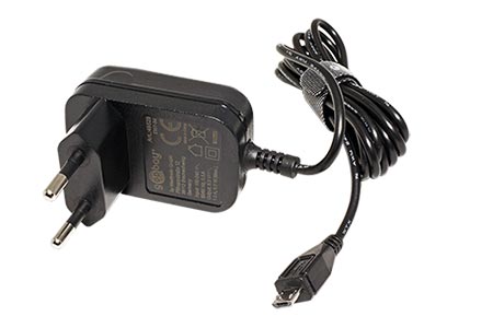 Napájecí adapter síťový (230V) - USB 5V/1A, microUSB(M), černý
