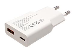 Napájecí adaptér síťový (230V) - USB A + USB C, 30W