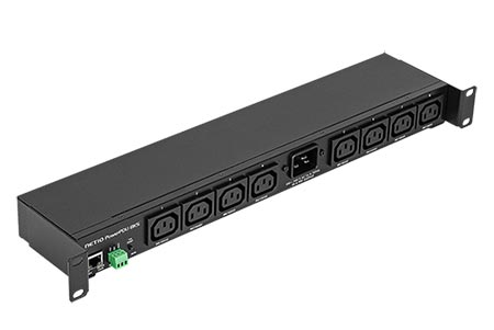 Napájecí panel (PDU), 8x C13, IP, měření, ovládání (PowerPDU 8KS)