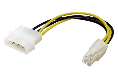 Napájecí redukce 5,25 -> P4 (4piny), 0,15 m